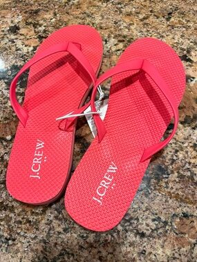 J. Crew Women's Pink Flip Flops